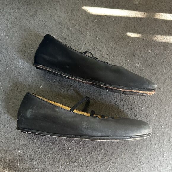 L’amour Des Pieds “Caiden” Hidden Wedge Ballet Flat- Black Leather- Women’s 8.5 - Picture 5 of 8